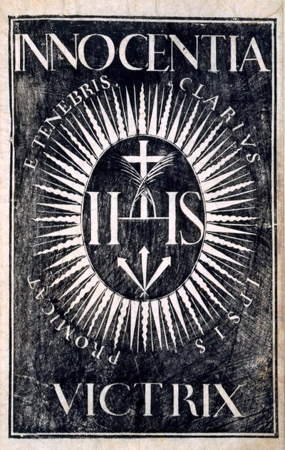 صورة البراءة المنتصرة ، حانة. بواسطة كيف تشو ، كانتون ، 1671 (لوح خشبي) بواسطة أنطونيو دي جوفيا